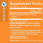 The Vitamin Shoppe DHEA 50 mg, Apoyo Hormonal y Envejecimiento Saludable (120 Cápsulas)