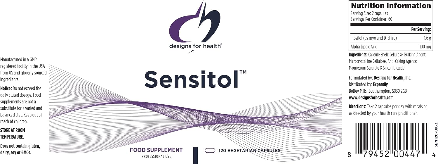 Designs for Health Sensitol - Inositol + ALA (120 Cápsulas Veganas)