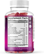 Gominolas Multivitamínicas para Adultos con Vitaminas A, C, D, B12 y Zinc - 60 Gominolas