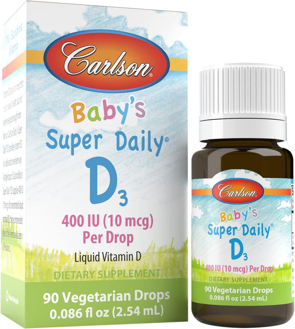 Carlson Laboratories Super Daily D3 para Bebés, 0.086 fl oz