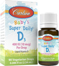 Carlson Laboratories Super Daily D3 para Bebés, 0.086 fl oz