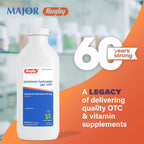 Rugby 320 mg Hidróxido de Aluminio Gel, USP - Antiácido Líquido - Sabor a Menta - 16 fl oz
