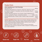 PICPOW Multivitamínico masticable para perros con glucosamina, condroitina, enzimas digestivas y probióticos, 120 comprimidos