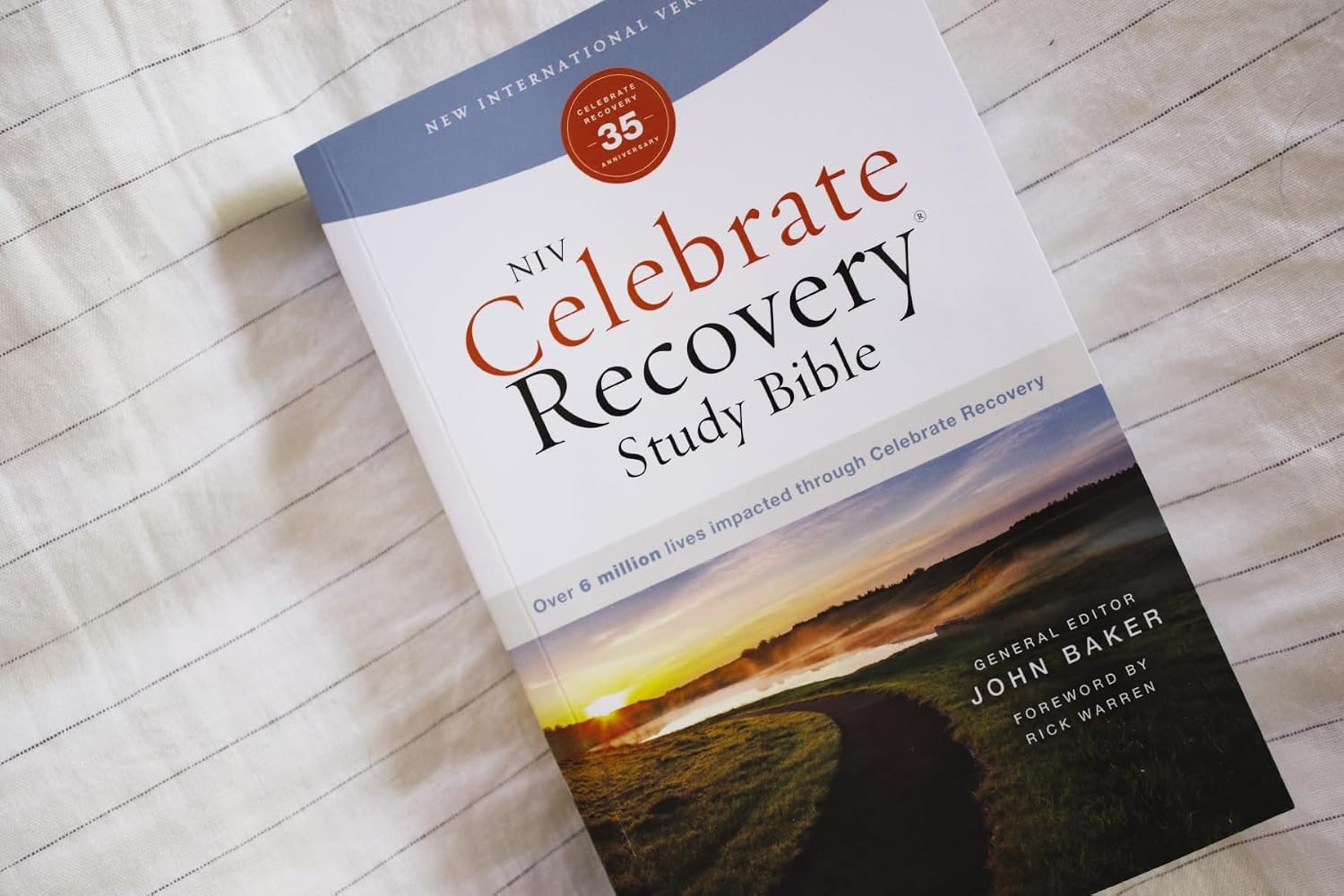 NVI, Biblia de estudio Celebrate Recovery (edición 35.º aniversario), rústica, letra grande
