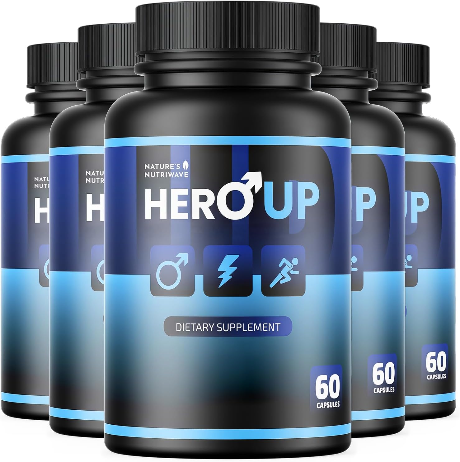 HeroUP – Cápsulas Vegetales con Vitamina C, 60 Cápsulas