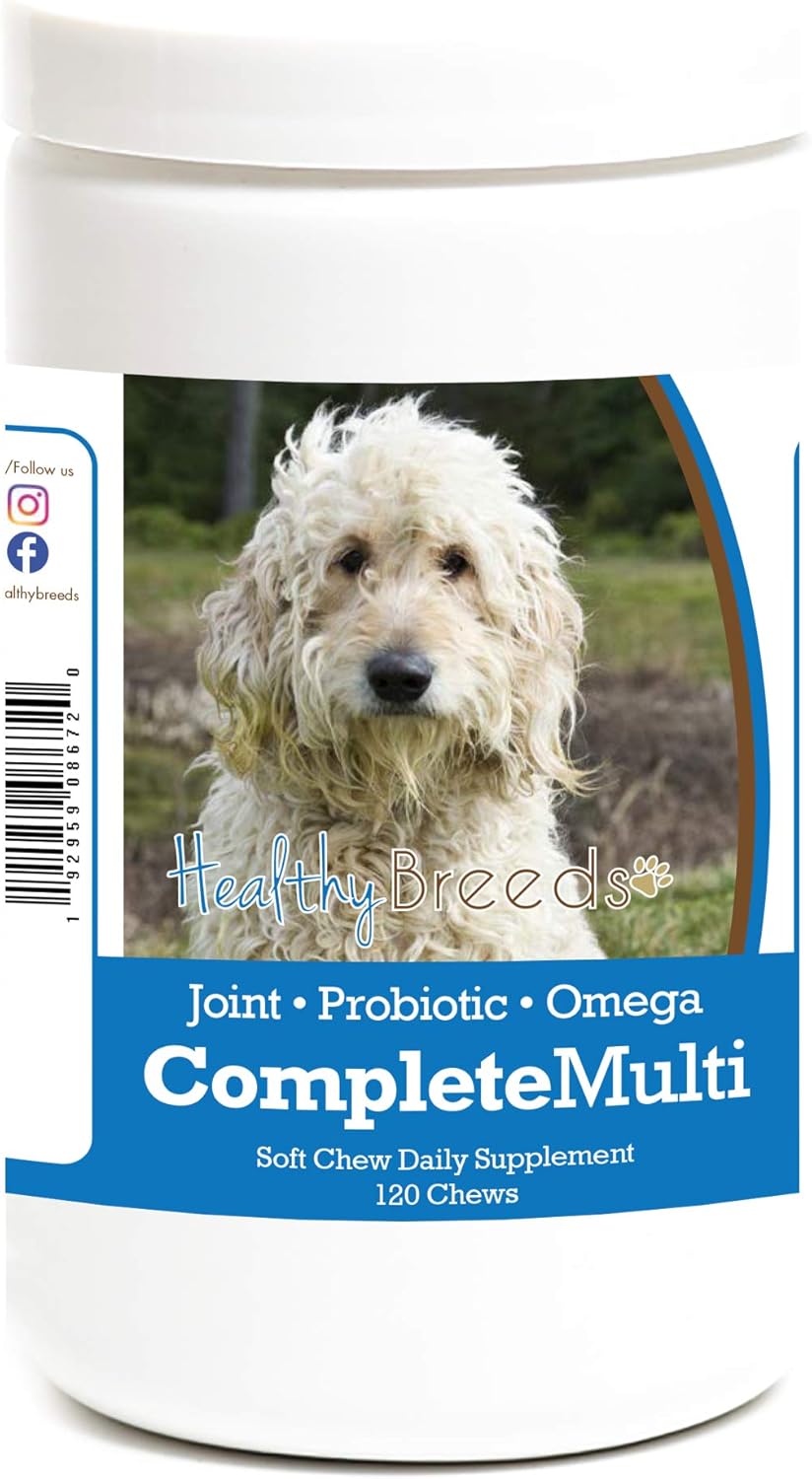 Healthy Breeds Goldendoodle All in One Multivitamin Soft Chew 120 Count – Image 1
