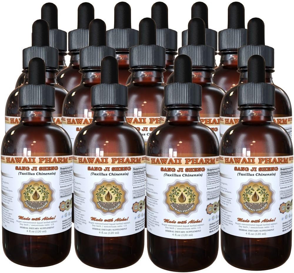 Tintura de Sang Ji Sheng, Extracto Líquido de Tallo de Sang Ji Sheng (Taxillus Chinensis), Suplemento Herbal 946 ml