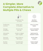 BariSlim Advanced Chewable Bariatric Multivitamin Tablets - Multivitamínico masticable para cirugía bariátrica (60 comprimidos, Sabor Berry Mix)