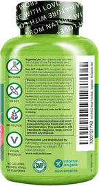 NATURELO Multivitamínico para Adolescentes - 60 Cápsulas - Complejo Vitamínico con Minerales, Vegano, Sin Gluten