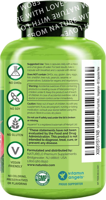 NATURELO Multivitamínico para Adolescentes - – Vitaminas del grupo B activas: Incluyen metilfolato (B9), B6 como – Image 7