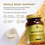 Solgar One Daily Men's Multivitamin – Multivitamínico Diario para Hombres, 60 Cápsulas Veganas de Liberación Retardada