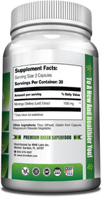 GreeNatr Moringa Oleifera en Cápsulas Vegetales 1000 mg (3 Frascos)