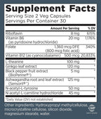 Primal Health CogniForce - Memoria y Concentración - 60 Cápsulas