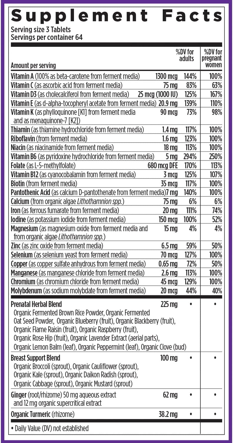 New Chapter Advanced Perfect Prenatal Vitamins - 192 comprimidos
