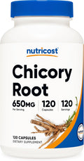 Nutricost Raíz de Achicoria 650mg - 120 Cápsulas Vegetales