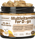 Multivitamínico para Perros con Probióticos, Glucosamina y Omega 3 - ZEBORA