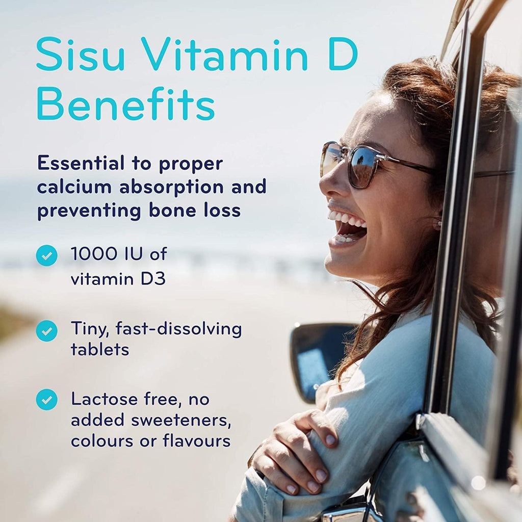 Sisu Vitamina D3 1000 UI, 200 comprimidos
