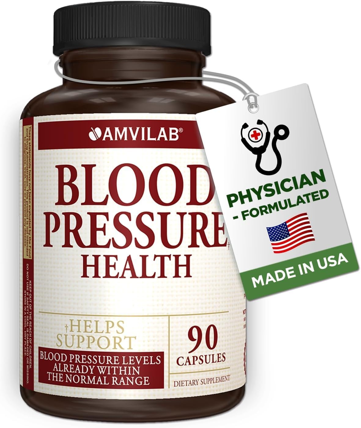 Blood Pressure Health de AMVILAB - Apoyo a la Presión Arterial - 90 Cápsulas