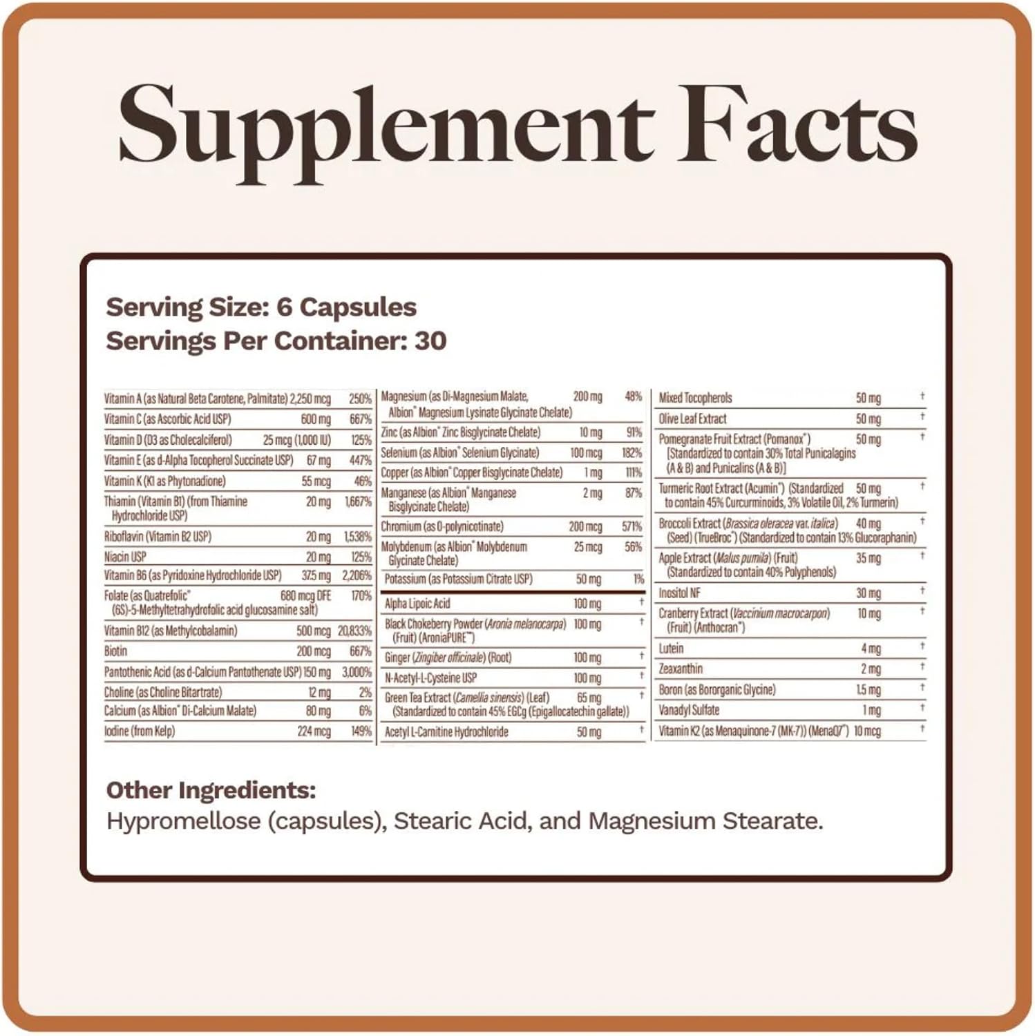 Utzy Naturals Essentially-U Multi-Nutrient | Whole Food Antioxidants + Chelated Minerals for Everyday Health | 180 Capsules