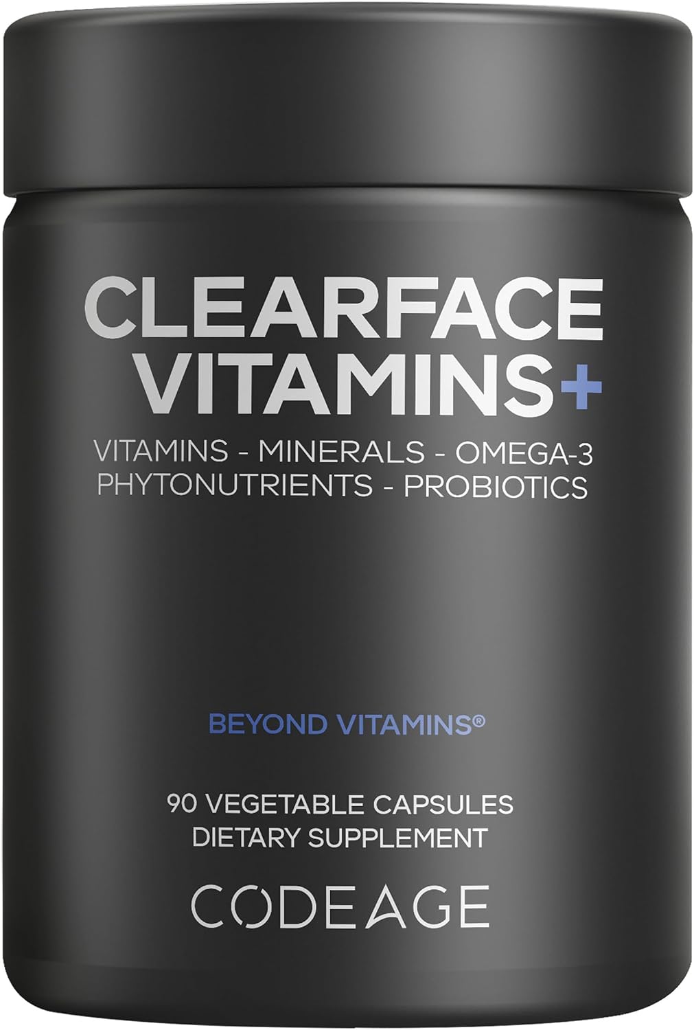 Codeage Clearface Vitamins+ – Vitaminas y Minerales para la Piel, 90 Cápsulas