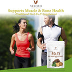 VELOTO Extracto Orgánico de He Shou Wu en Polvo 50:1 – Suplemento Herbal Puro de Fo-Ti, Sin Rellenos, Vegano, Tradicionalmente Usado para Cabello, Vitalidad y Antioxidante (170g)