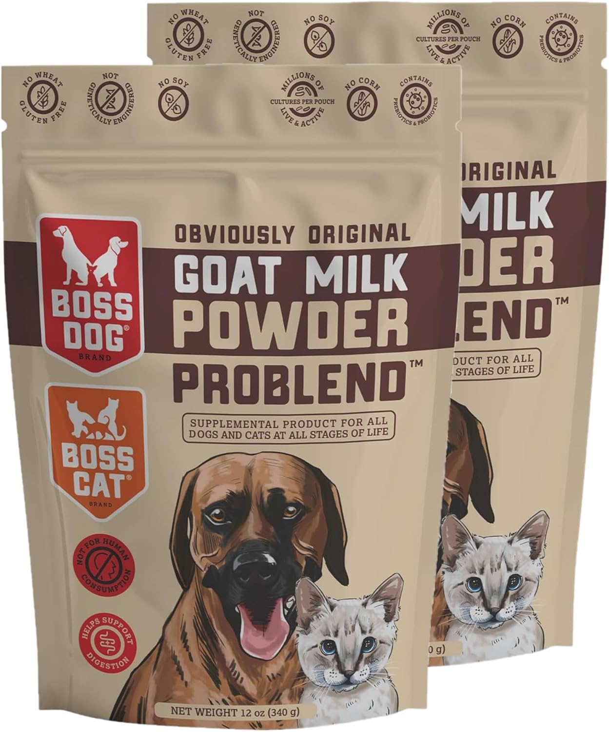 Boss Dog Leche de Cabra en Polvo Problend, 340 g
