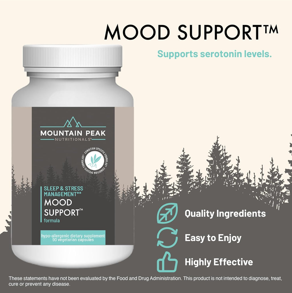 Mountain Peak Nutritionals Fórmula de Apoyo al Estado de Ánimo – 90 Cápsulas Vegetales