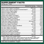 PlantFusion Multivitamínico Orgánico para Mujeres con Hierro - 60 Comprimidos