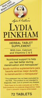 Lydia Pinkham Herbal Tablet Supplement 72 Tablets (Pack de 5)