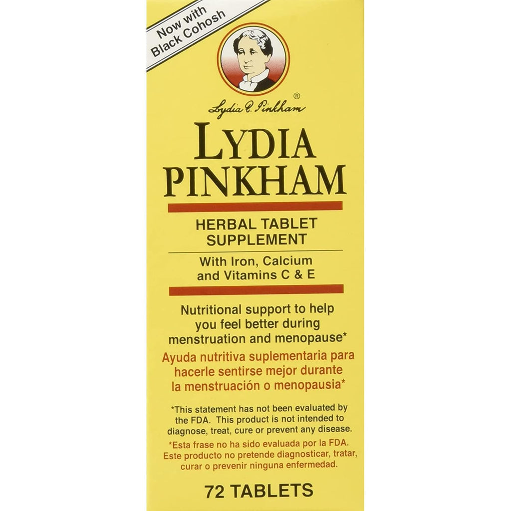 Lydia Pinkham Tablets - 72 Comprimidos