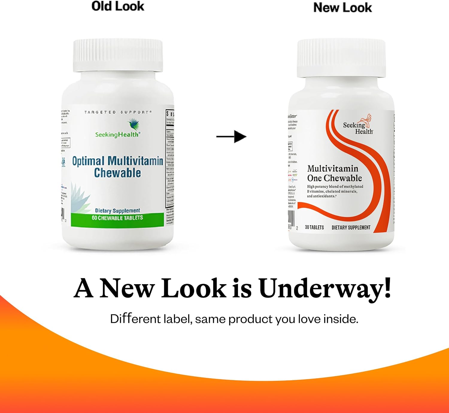 Seeking Health Optimal Multivitamin Chewable - Multivitamínico Masticable con L-5-MTHF, Vitamina B12 y D3