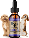 MycoDog Breathe - Gotas de apoyo respiratorio para perros - Confort respiratorio y salud de las vías respiratorias - Para Bulldogs Franceses, Pugs y razas de hocico plano - Mezcla natural de hongos y ashwagandha