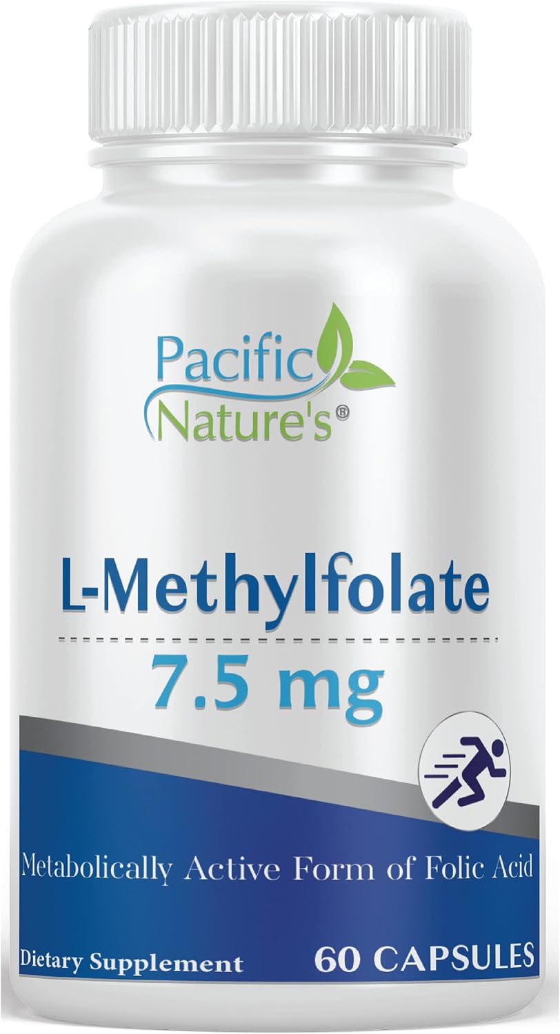 L-Metilfolato 7.5 mg de Pacific Nature - 60 Cápsulas - Forma Activa de Folato Natural