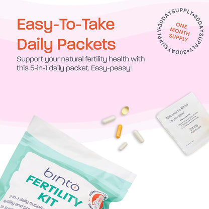 Kit de Fertilidad Femenina Binto – Apoya la – Ácidos grasos omega-3 (aceite de pescado): Los omega-3, – Image 3