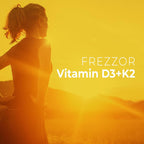 FREZZOR Vitamina D3 y K2, 2000 UI D3 + 80 mcg K2 (MK-7), 240 Cápsulas Blandas