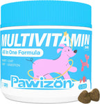PAWIZON Multivitamínico Completo para Perros con Superfoods, Probióticos y Glucosamina - 120 Chewables