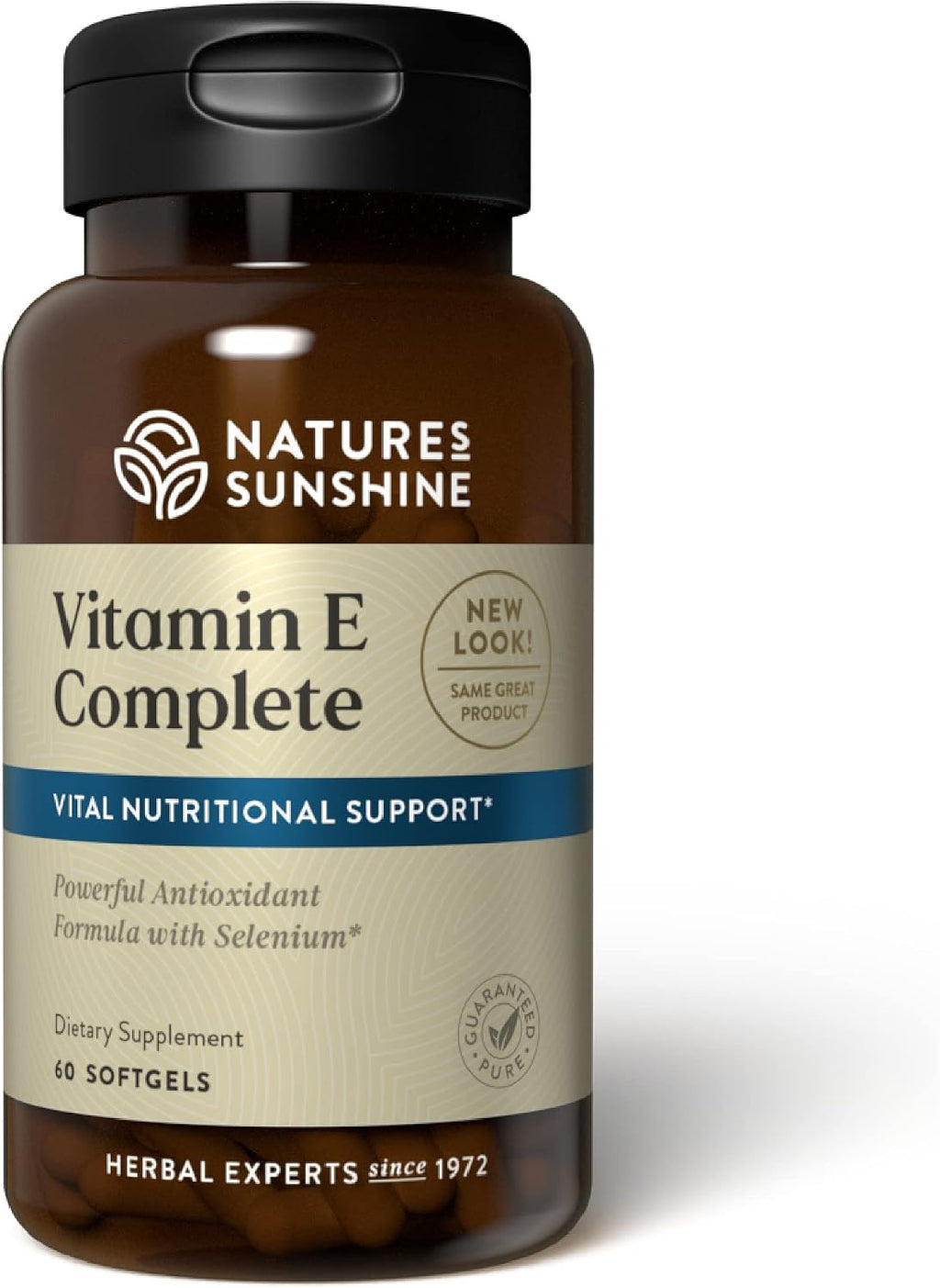 Nature's Sunshine Vitamin E Complete con Selenio - 60 Cápsulas Blandas