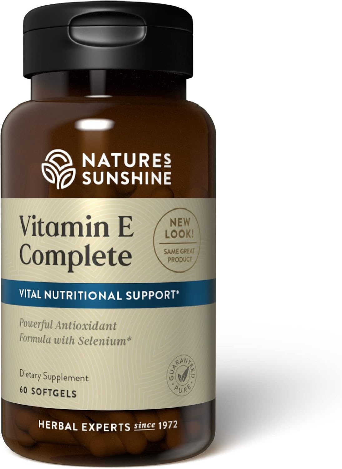 Nature's Sunshine Vitamin E Complete con Selenio - 60 Cápsulas Blandas