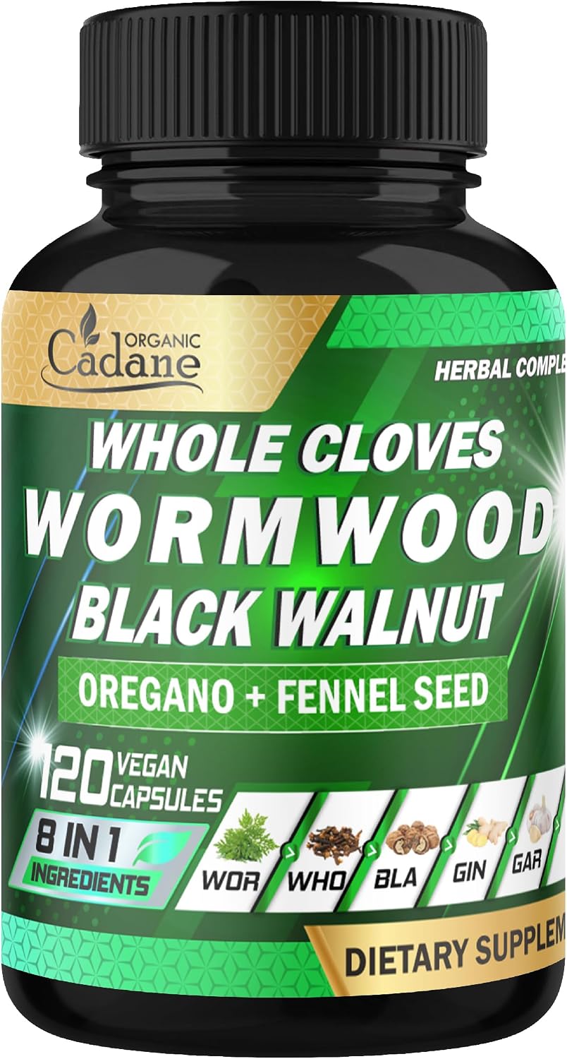 Cadane Complejo Herbal con Ajenjo, Clavo y Nogal Negro | 120 Cápsulas – 60 Días