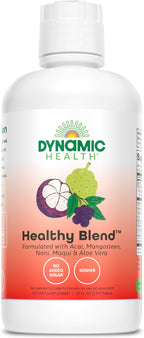 Dynamic Health Healthy Blend - Mezcla de Acai, Mangostán, Noni, Maqui y Aloe Vera - 946 ml (32 fl oz)