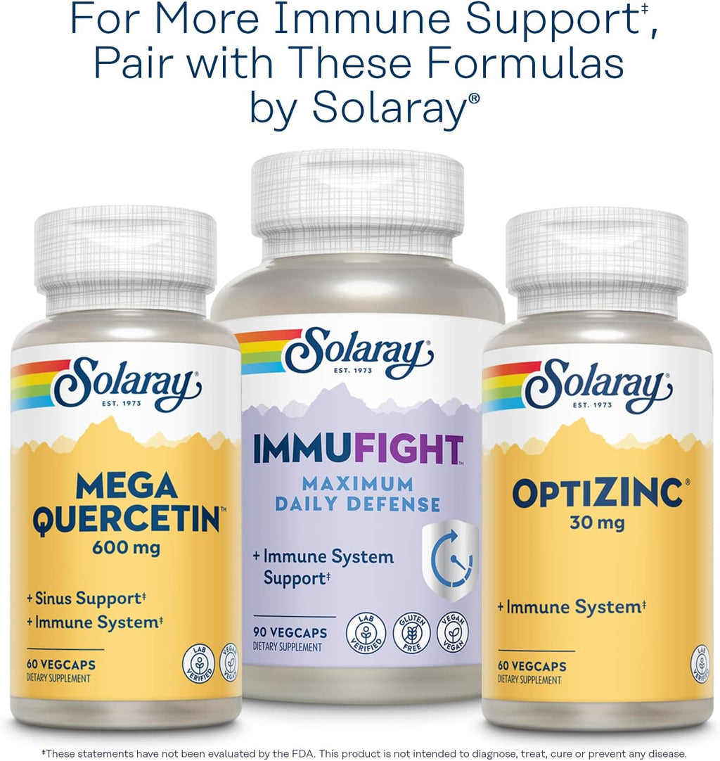 SOLARAY Vitamin C Chewable 500 mg - Natural Cherry Flavor - 100 Chewable Tablets