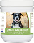 Healthy Breeds Pit Bull Negro Multi-Essentials Polvo para Perros - Suplemento de Vitaminas, Minerales y Antioxidantes - 227 g