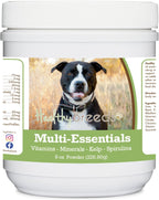 Healthy Breeds Pit Bull Negro Multi-Essentials Polvo para Perros - Suplemento de Vitaminas, Minerales y Antioxidantes - 227 g