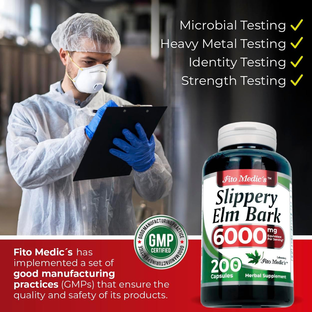 FITO MEDIC'S Lab Corteza de Olmo Americano, 200 Cápsulas, Suplemento Herbal