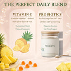 MATOP Probiótico para Mujeres Gomitas de Piña - Salud Digestiva y Equilibrio Femenino, Vegano Sin Azúcar, 60 Unidades