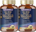 Totaria Cápsulas de Sea Moss 25 en 1, 120 Cápsulas por Frasco, 2 Frascos