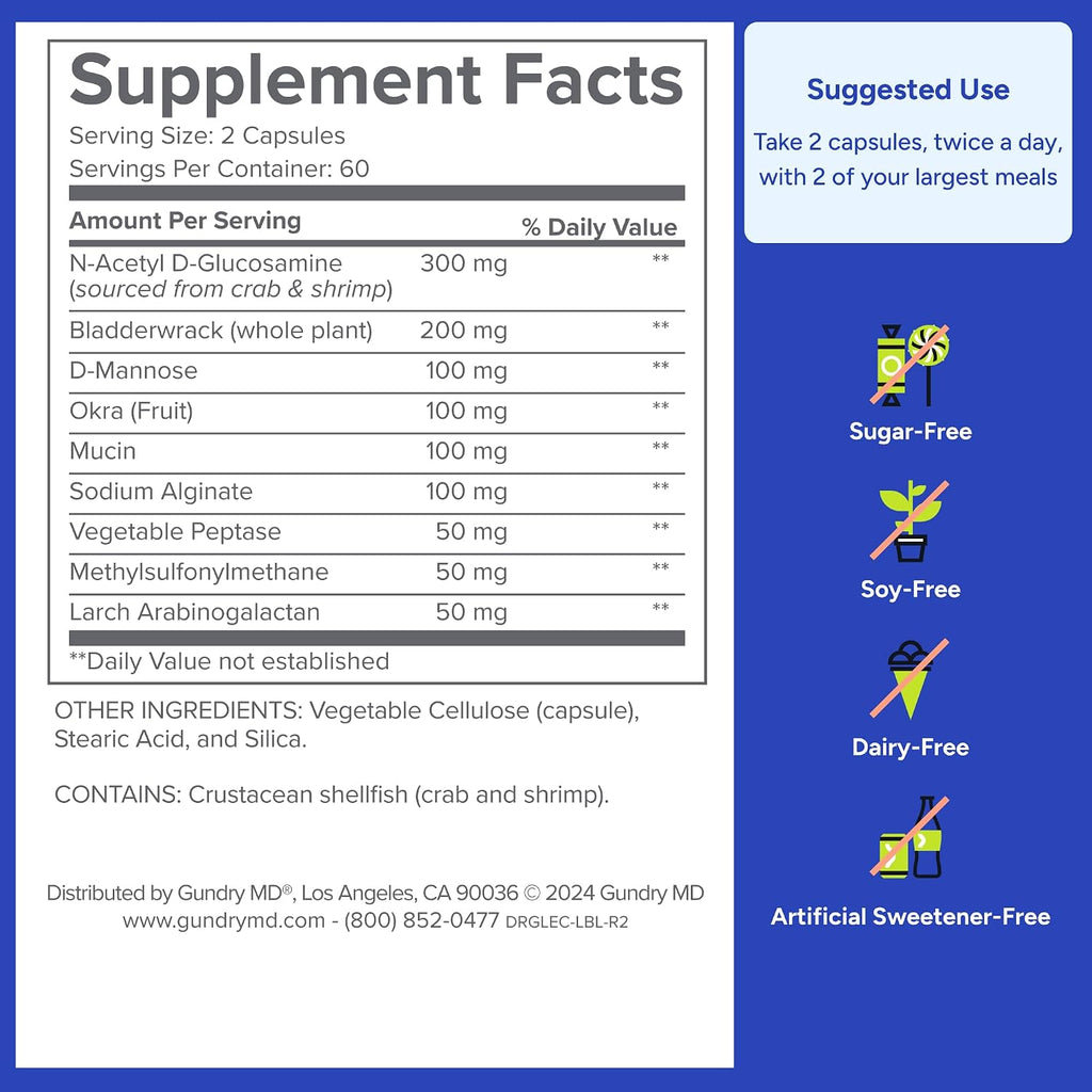 Gundry MD® Lectin Shield - Complemento Digestivo para Bloquear Lectinas