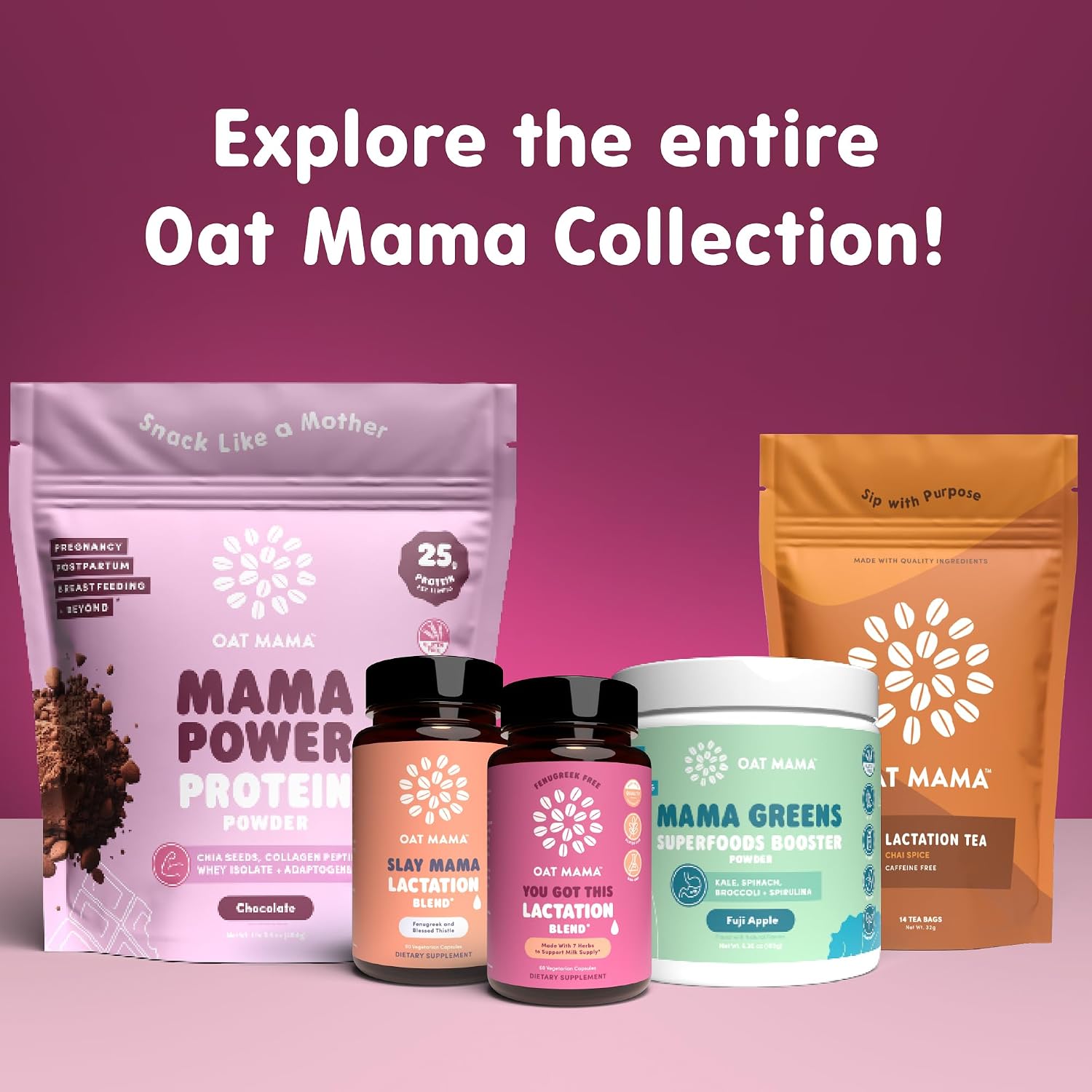 OAT MAMA Suplemento de Lactancia Orgánico 'You Got This' - Sin Fenogreco