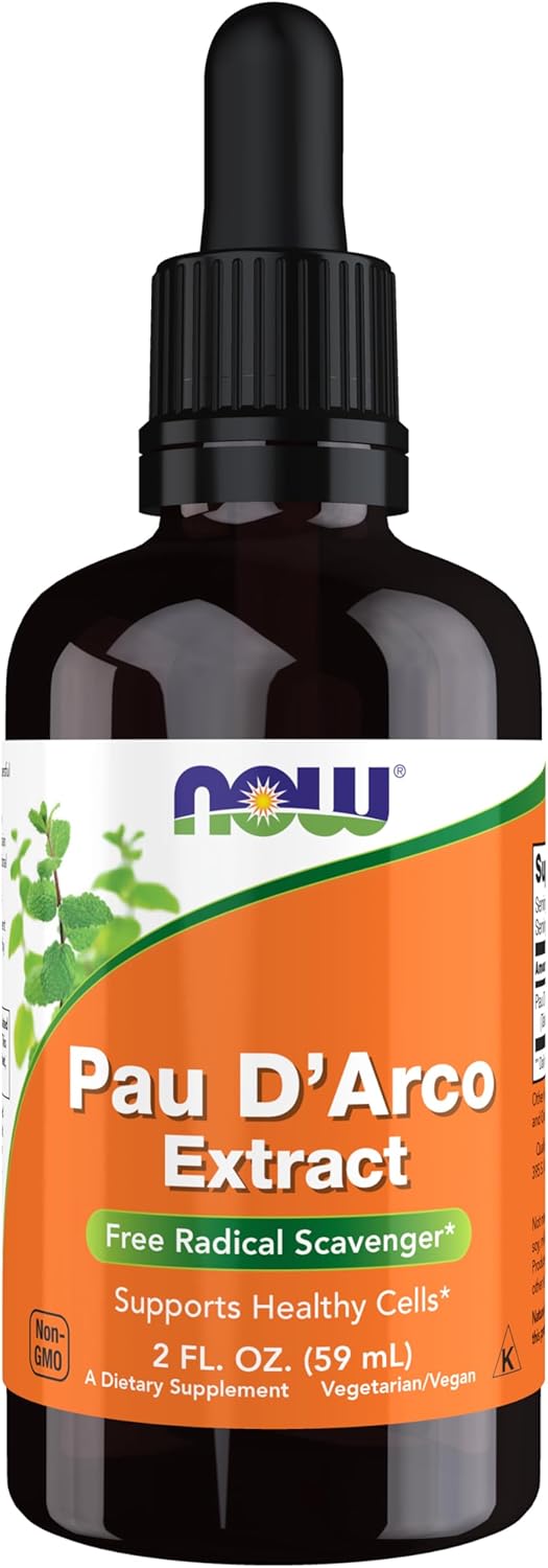 Extracto Líquido de Pau D'Arco de NOW Foods - 59 ml (2 oz) con Gotero