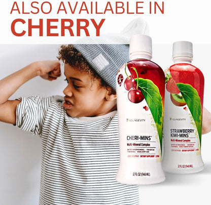 Youngevity Strawberry Kiwi-Mins Complejo Mineral Líquido de Origen Vegetal - 32oz (4 Paquetes) – Image 5